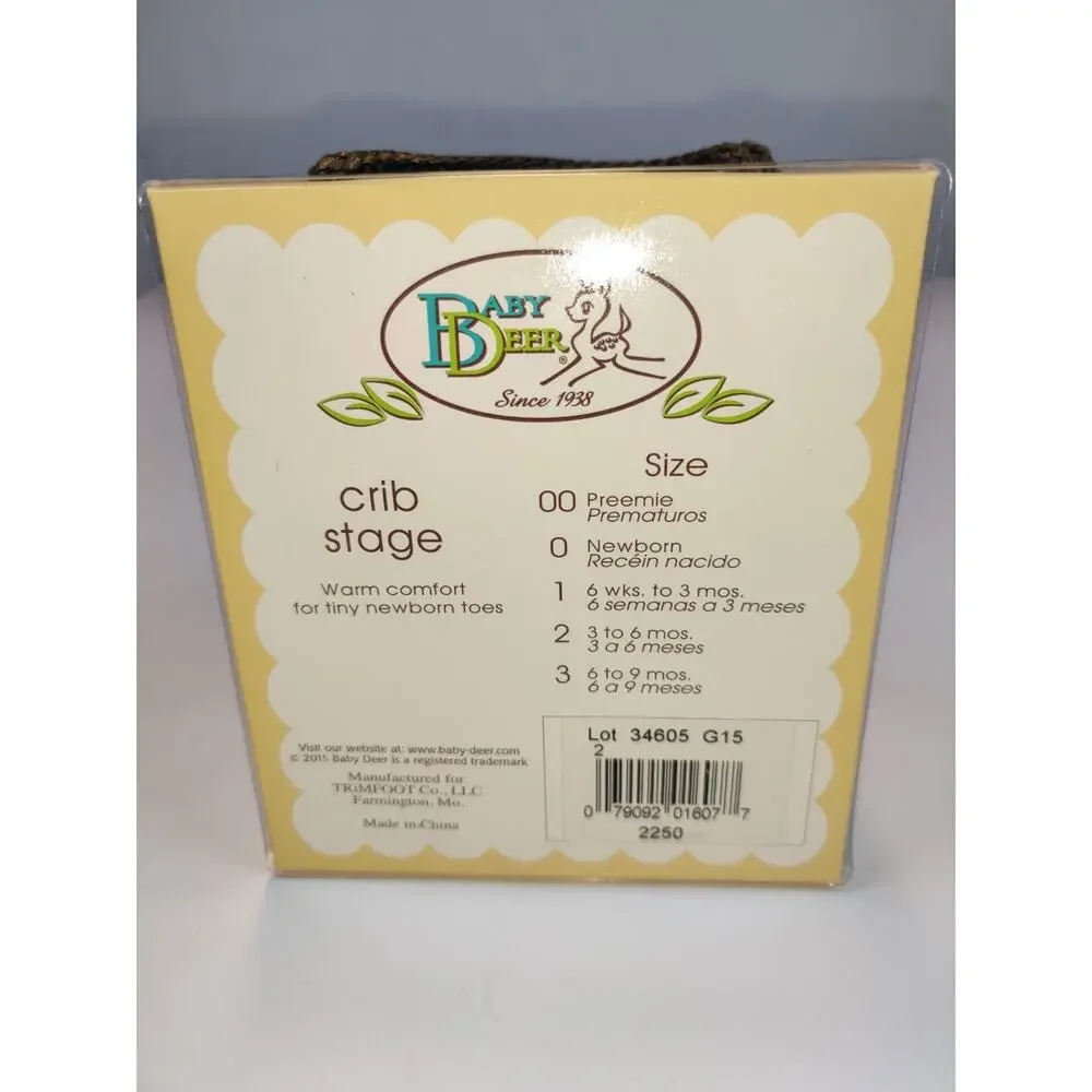 Baby Deer Crib Stage Baby Shoes Size 2 - 3-6 Months NWT